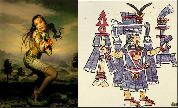 Leyenda del abandono de Malinalxochitl diosa fundadora de Malinalco